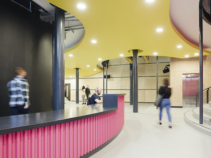 The Newly Revamped Interiors Of Contact Theatre In Manchester On Oxford Road Which Recently Undertook A Capital Project