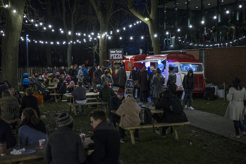 Street Food Stalls At The Whitworth Frost Fair