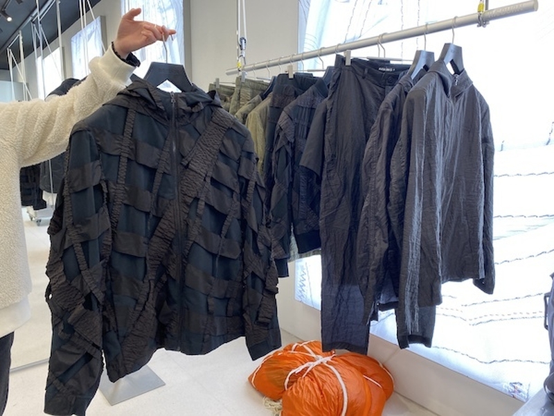 Clothing Recycled From Ex Army Parachutes At Raeburn Carnaby London