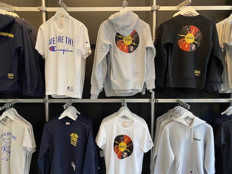 Champion Collaboration T Shirts At The Queen Store Pop Up In Carnaby London