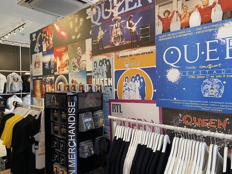 Merchandise At The Queen Greatest Pop Up Carnaby London