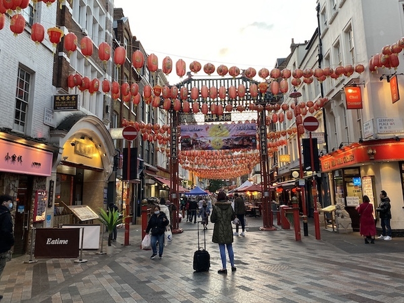 Chinatown With Lanterns In Soho