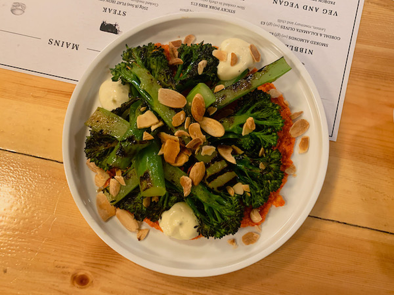 Grilled Tenderstem Broccoli With Romesco At Off The Grid In Chorlton Manchester