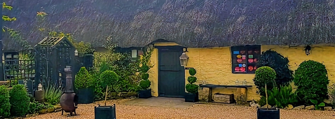 The Exterior Of The Star Inn At Harome With Its Large Thatch Roof
