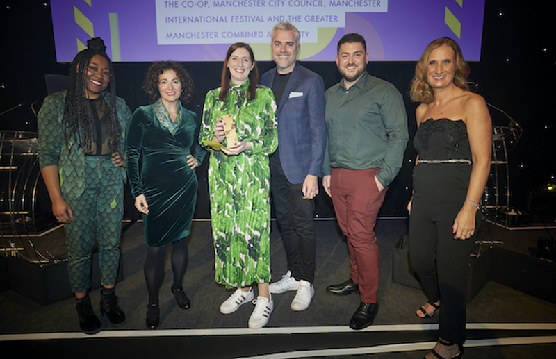 Together In One Voice Accept Their Award At The Manchester Culture Awards 2021