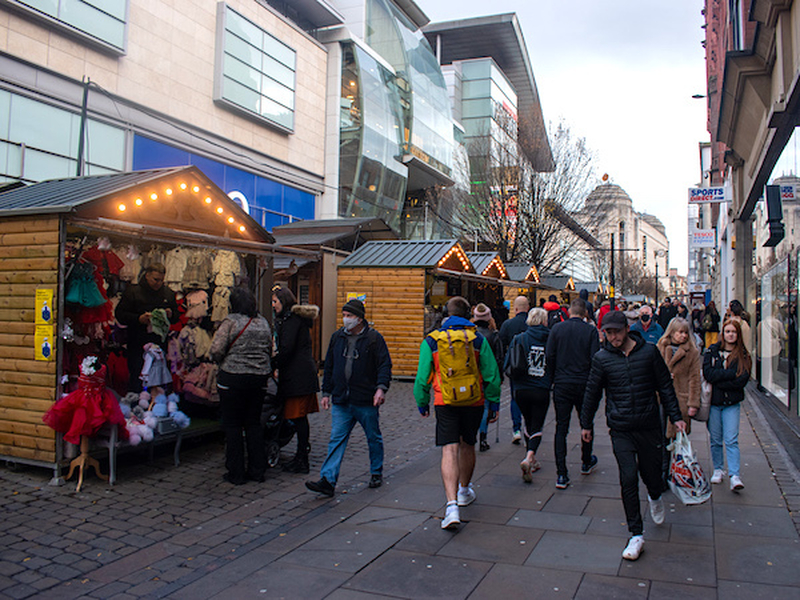 The Christmas Markets On Manchester Market Street