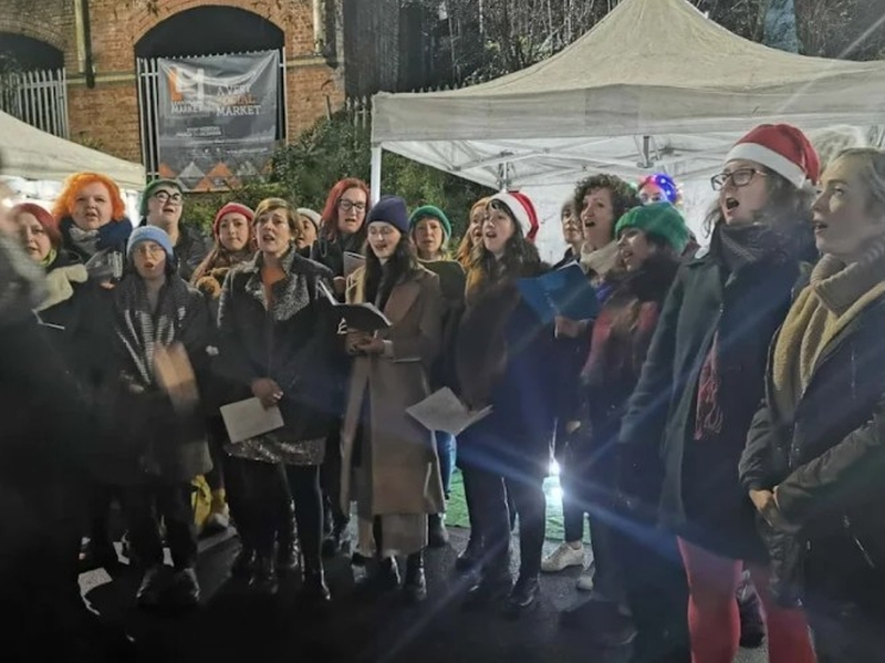 Christmas Choir At Levenshulme Christmas Markets
