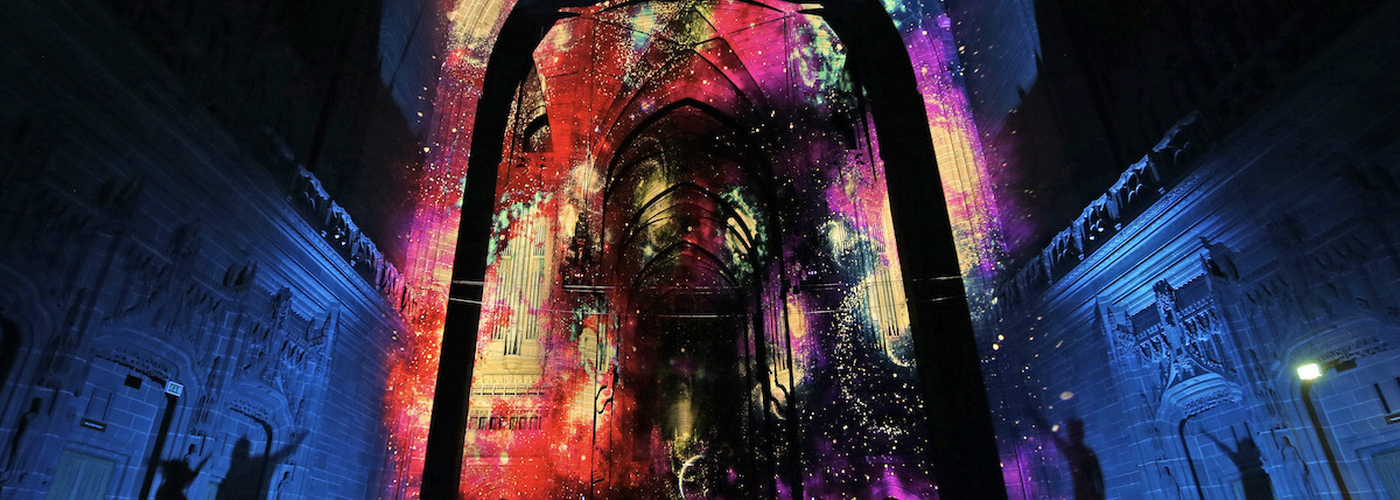 Liverpool Cathedral Space The Universe And Everything 2022 Light Show Pic Gareth Jones1