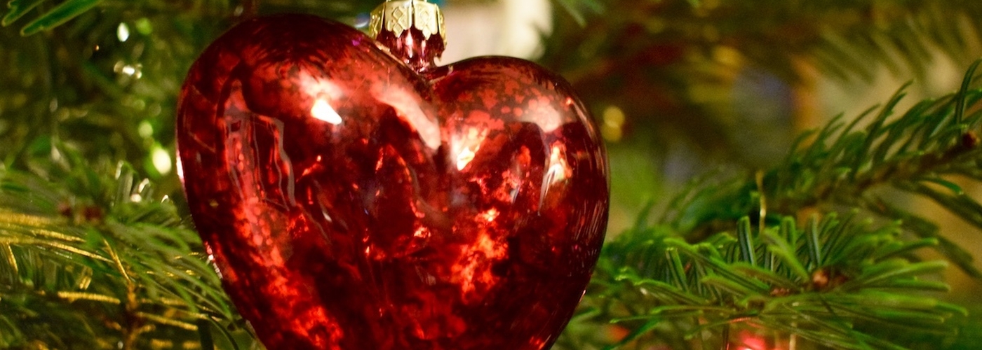 A Heart Shaped Christmas Bauble For Charity