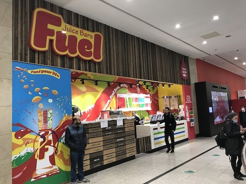 The Manchester Arndale Smoothie Bar Fuel Which Serves Juices And Smoothies Made From A Variety Of Fruits And Vegetables