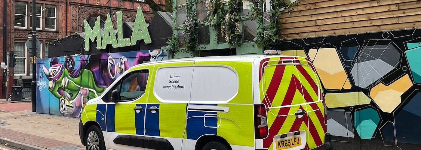 Police Attend A Break In At Mala In The Northern Quarter