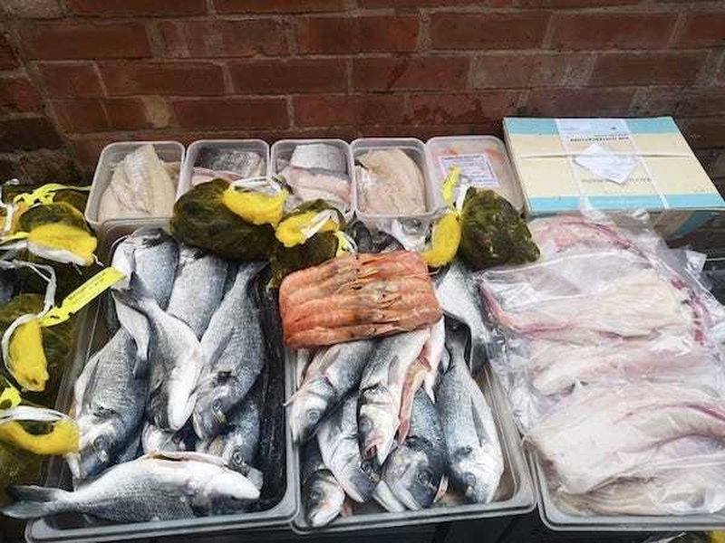 A Selection Of Fresh Fish At The Oystercatcher Chorlton Manchester