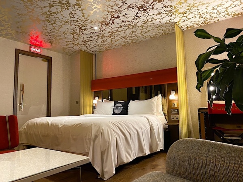 Huge Comfortable Bed In The Pop Diva Room At Megaro Hotel Kings Cross London