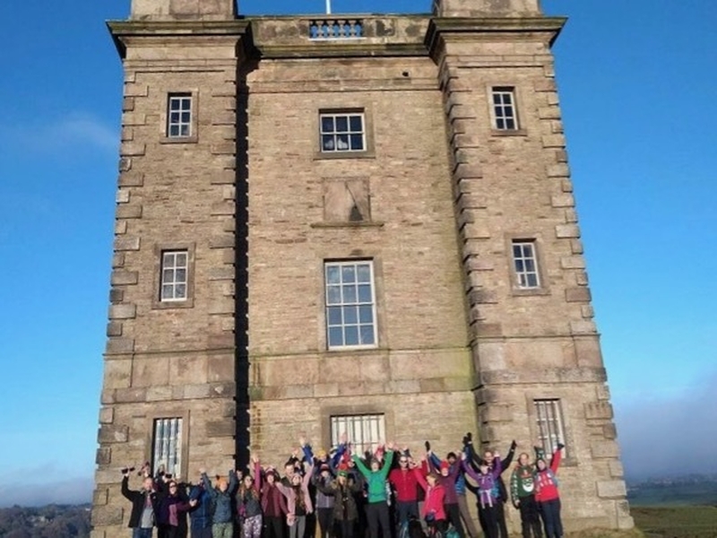 The Manchester and District Walkers photographed at Lyme Park