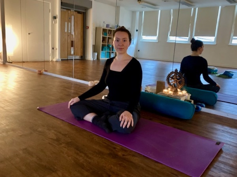 Manchester-based yoga teacher Laura Booth at The Life Centre