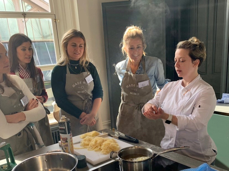 Caroline Martins Hosts A Cooking Class