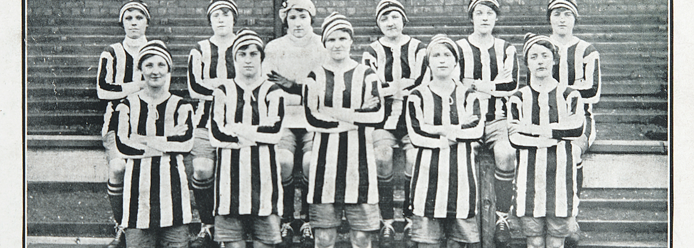 A Postcard Of The Dick Kerr Ladies Formed In Preston In 1917  Courtesy Of The National Football Museum
