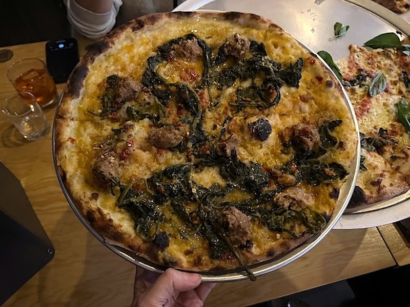 Friarielli And Sausage Vegan 14 Inch Pizza At Nells New York Pizza Bar Kampus Manchester