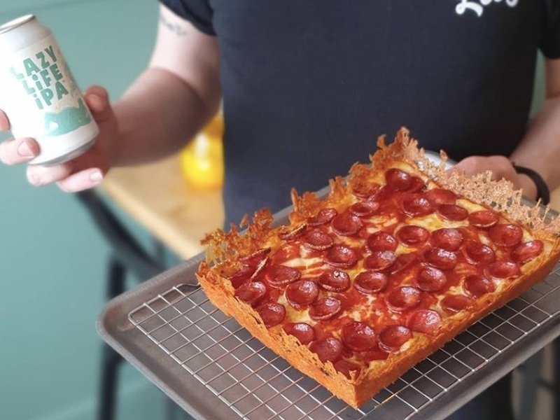 Corner Slice Detroit Pizza Slice For New Opening In Manchester 2022