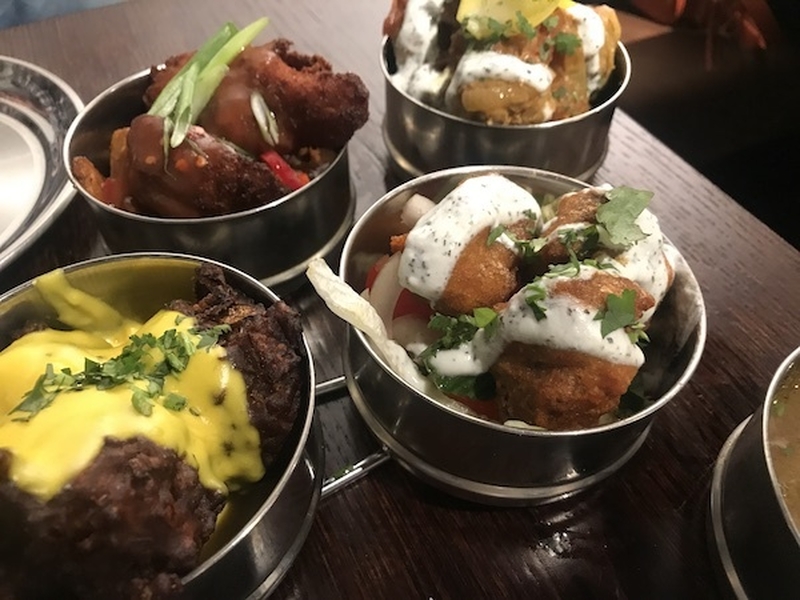 Dishes From The Menu At Indian Scottish Restaurant Roti In Sale Manchester