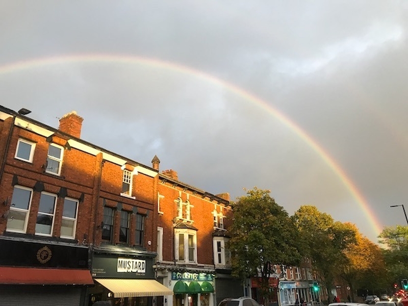 Rainbow Above Restaurants In Sales Northenden Road