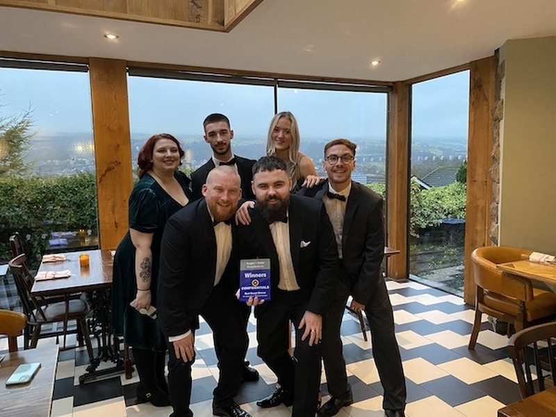 The Staff At The Eagle And Child Winners Of Confidentials Best Roast Dinner In Manchester