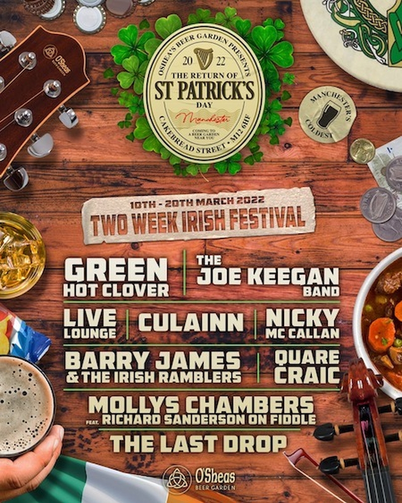 Osheas Irish Festival Manchester Poster
