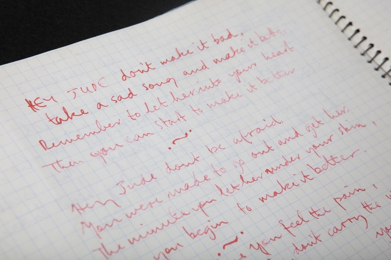 The Beatles Story Rare Notebook Hey Jude Mal Evans Liverpool Lyrics