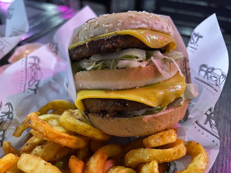 Double Trouble Burger At Frost Burgers Portland Street Manchester