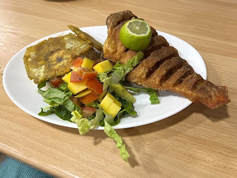 Red Snapper With Smoked Coconut Rice At Sanjuan Colombian Cafe Stockport