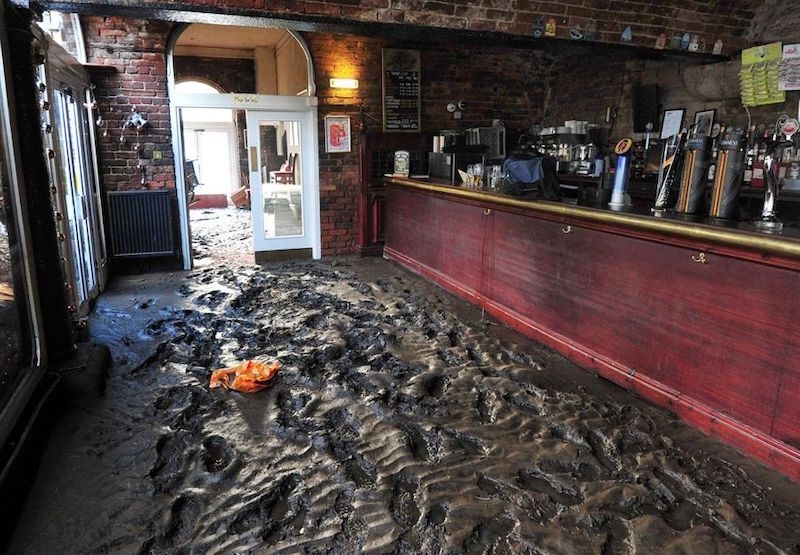 The Mark Addy In Salford After It Was Flooded