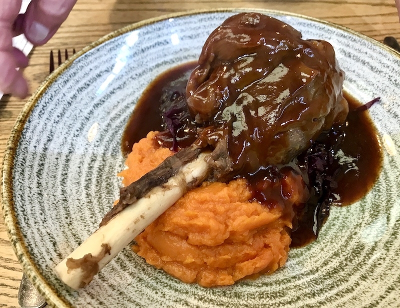 Lam Shank With Sweet Potato Mash At The Lambing Shed In Knutsford