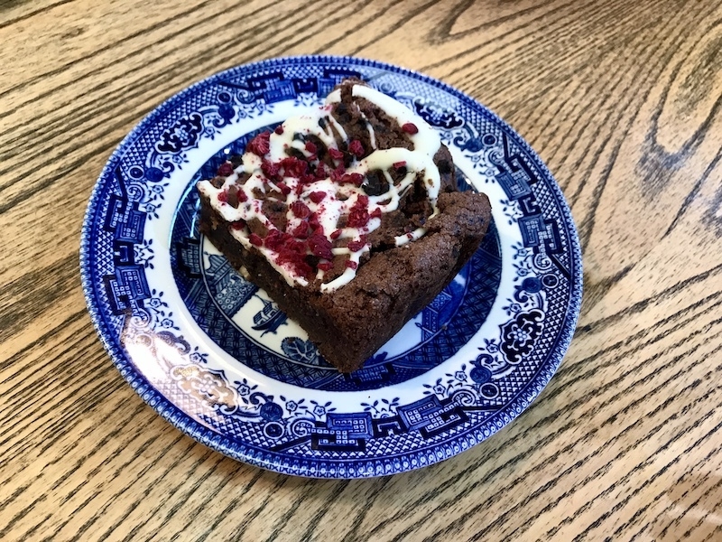 Raspberry And Chocolate Brownie From The Lambing Shed