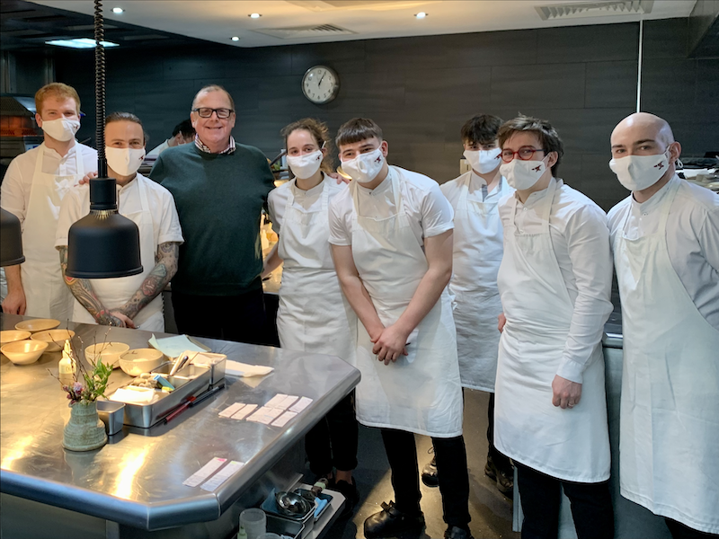The Kitchen Team At Lenclume A Three Michelin Star Restaurant At Cartmel Cumbria