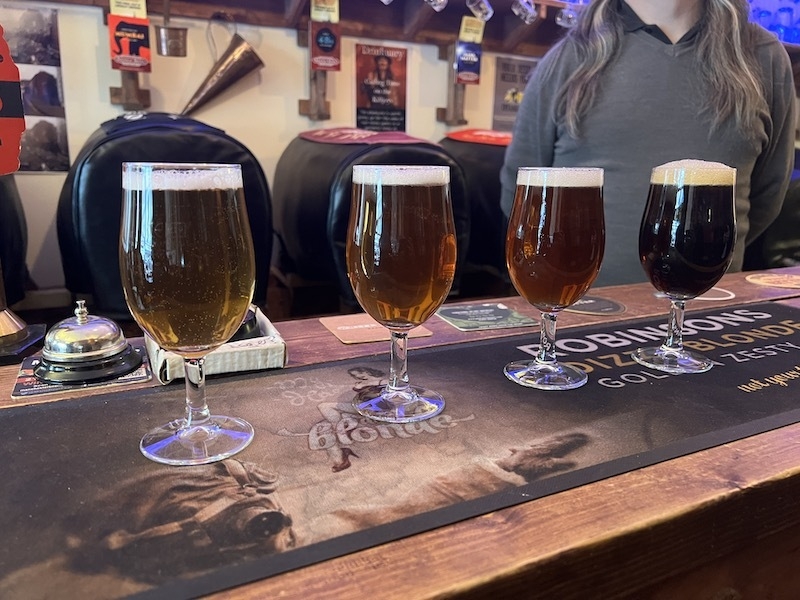 The Cask Lineup At Bridge Beers In Stalybridge