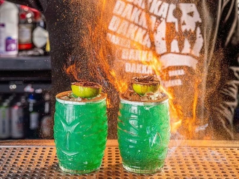 The Creeper Cocktail At Pixel Bar In Manchester