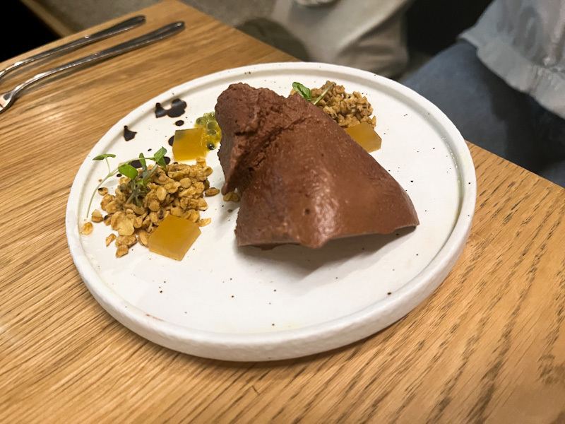 Chocolate Mousse At Fint Restaurant In Leeds