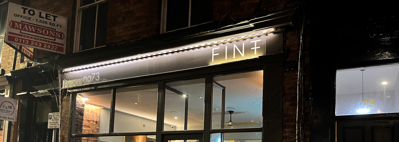 Exterior Of Fint Scandi Restaurant In Leeds