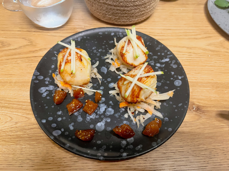 Scallop Dish At Fint Restaurant In Leeds