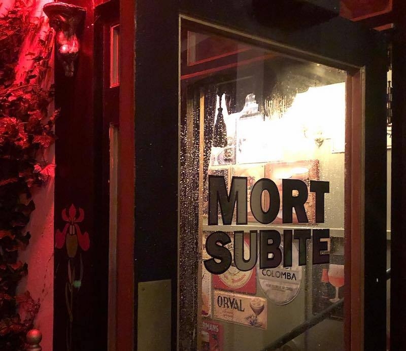 The Entracne To Mort Subite Belgian Bar In Altrincham