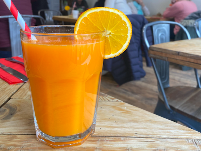 Carrot And Orange Juice From Laco Cafe In Stockport Underbanks