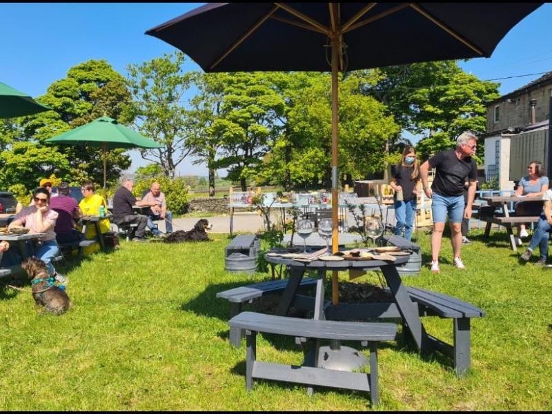 Beer Garden At The Moorcock In Norland