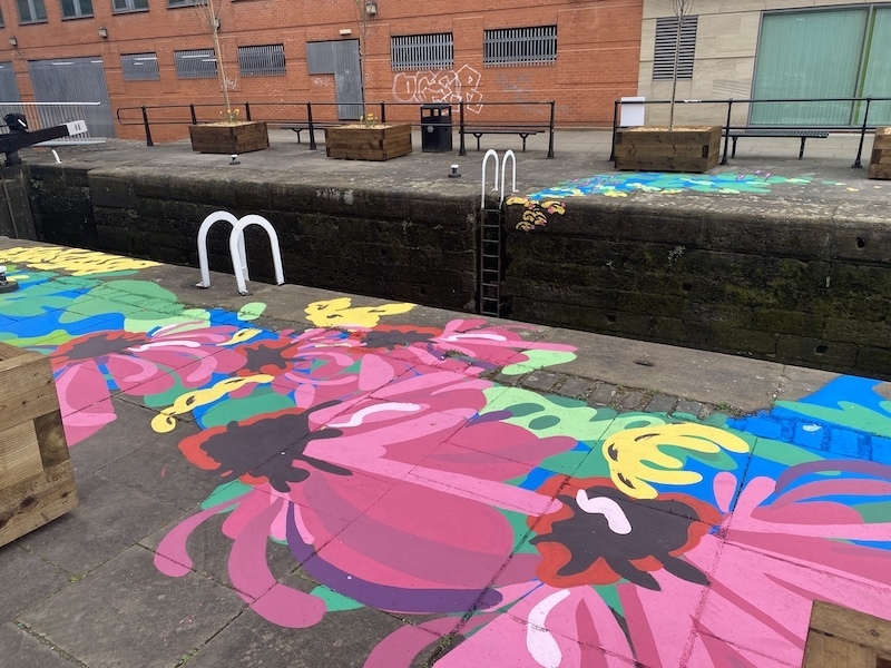 Venessa Scott Floor Mural The Rochdale Canal Art Trail 2022