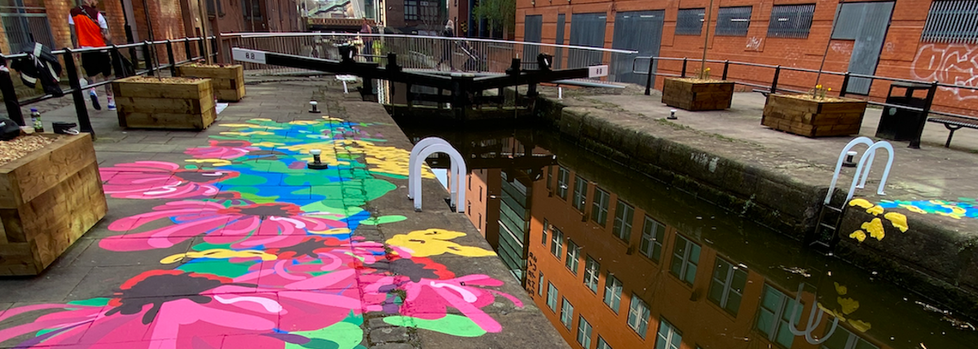 Venessa Scott Art Mural For The Rochdale Canal Art Trail Tib Lock 2022