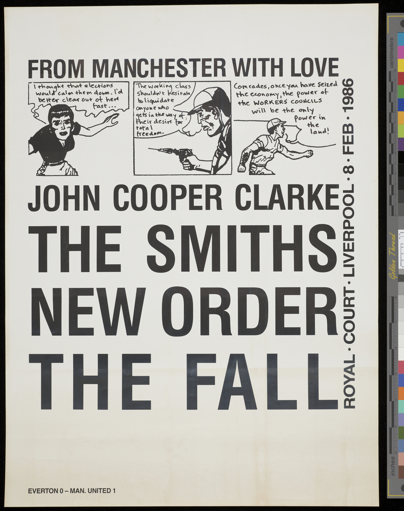 From Manchester With Love Poster Designer Unknown 1986 Courtesy Of The University Of Manchester