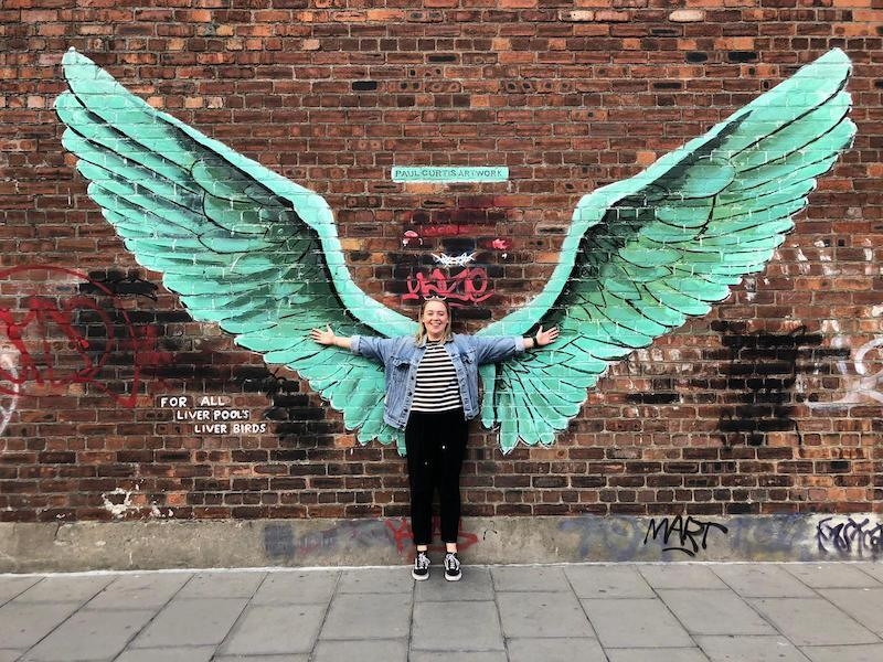 The Liverpool Wings Famous Mural By Paul Curtis In The Baltic Triangle