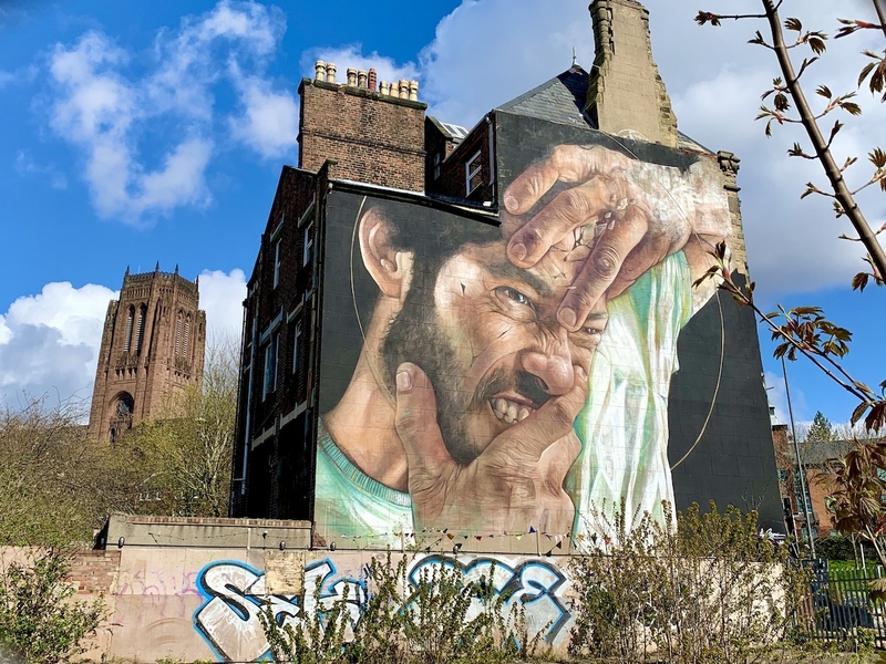 Liam Bononi Street Art Mural Friend Liverpool Wedding House