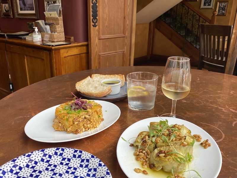 Lunch At La Vina With A Glass Of Fino Sherry On Deansgate In Manchester