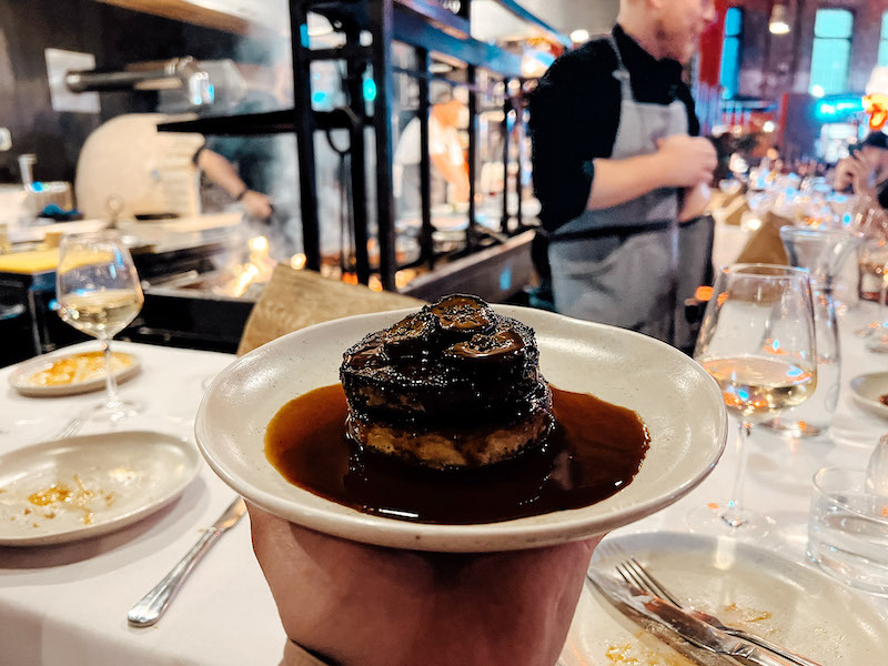 Braised Pigs Head Crumpet With Honey At Carnival At Escape To Freight Island Manchester