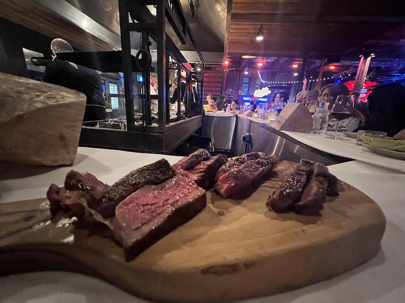 Pieces Of Steak At Carnival At Escape To Freight Island In Manchester